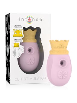 Intense Queen - Succhia Clitoride con Lingua Vibrante in Silicone Rosa