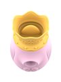 Intense Queen - Clitoral Sucker with Vibrating Tongue in Pink Silicone