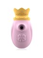 Intense Queen - Clitoral Sucker with Vibrating Tongue in Pink Silicone