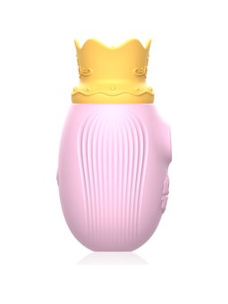 Intense Queen - Clitoral Sucker with Vibrating Tongue in Pink Silicone