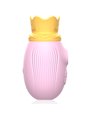 Intense Queen - Clitoral Sucker with Vibrating Tongue in Pink Silicone