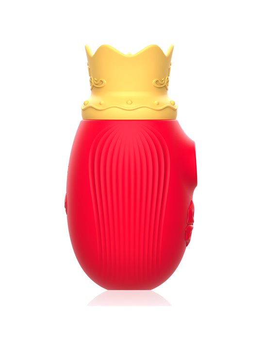 Intense Queen - Clitoral Sucker with Vibrating Tongue in Red Silicone