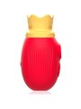 Intense Queen - Clitoral Sucker with Vibrating Tongue in Red Silicone