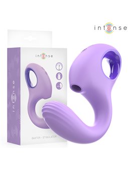 Intense Baxter - Vibratore Succhia Clitoride in Silicone Viola 10 Vel.