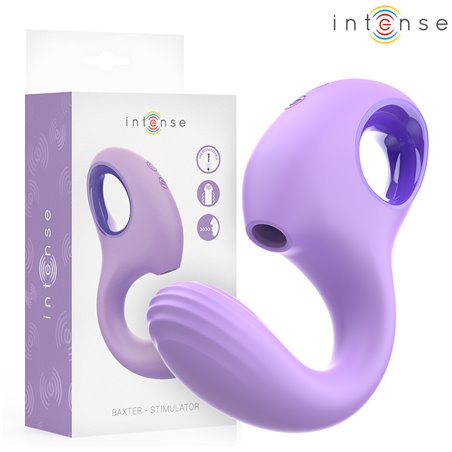 Intense Baxter - Purple Silicone Clitoral Suction Vibrator 10 Speeds