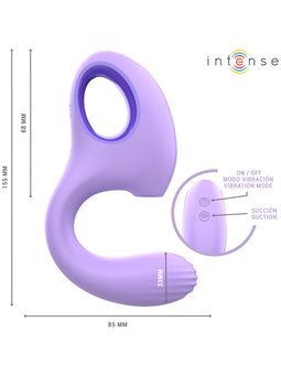 Intense Baxter - Purple Silicone Clitoral Suction Vibrator 10 Speeds