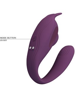 Pretty Love Shey - Ovetto Vibrante Succhia Clitoride in Silicone Viola
