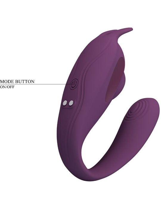 Pretty Love Shey - Ovetto Vibrante Succhia Clitoride in Silicone Viola