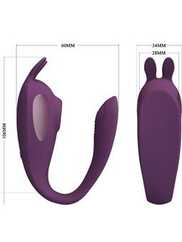 Pretty Love Shey - Ovetto Vibrante Succhia Clitoride in Silicone Viola