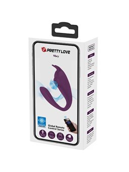Pretty Love Shey - Ovetto Vibrante Succhia Clitoride in Silicone Viola