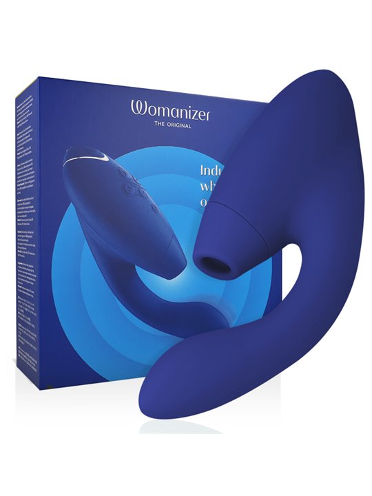 Womanizer Duo 2 - Vibratore Rabbit Succhia Clitoride in Silicone Blu