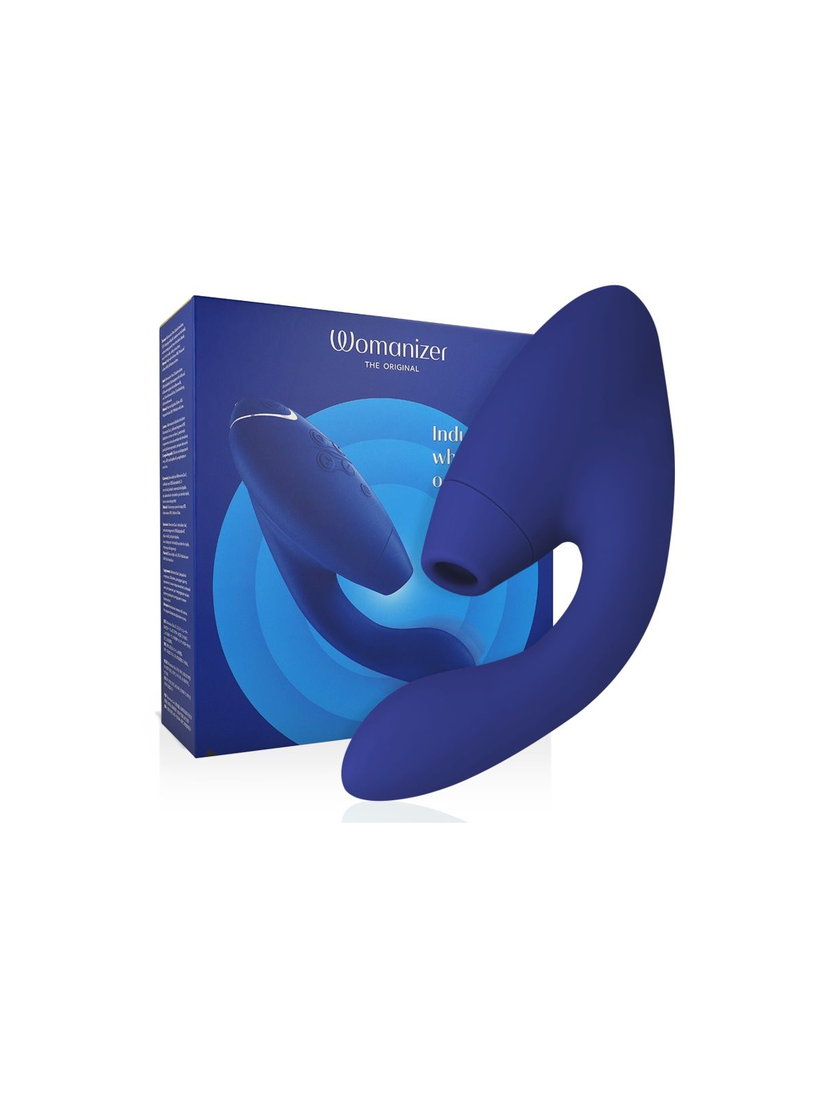 Womanizer Duo 2 - Blue Silicone Rabbit Clitoral Sucker Vibrator