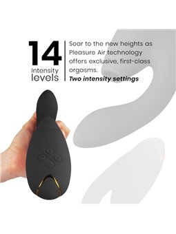 Womanizer Duo 2 - Vibratore Rabbit Succhia Clitoride in Silicone Nero