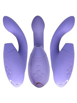 Womanizer Duo 2 - Vibratore Rabbit Succhia Clitoride in Silicone Viola