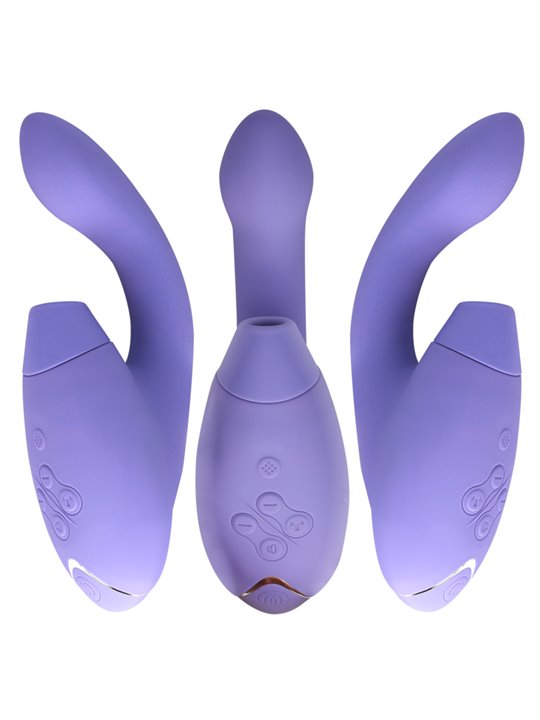 Womanizer Duo 2 - Purple Silicone Rabbit Clitoral Sucker Vibrator