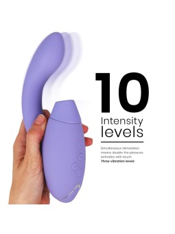 Womanizer Duo 2 - Purple Silicone Rabbit Clitoral Sucker Vibrator