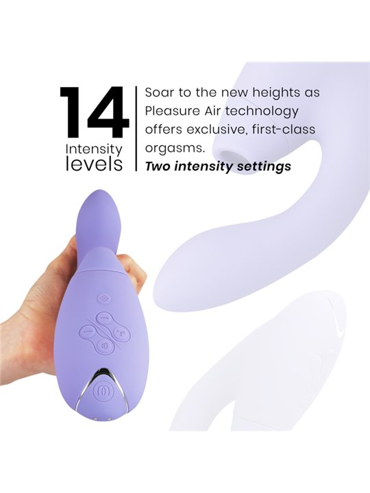 Womanizer Duo 2 - Purple Silicone Rabbit Clitoral Sucker Vibrator