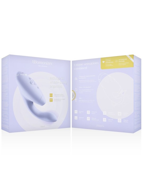 Womanizer Duo 2 - Purple Silicone Rabbit Clitoral Sucker Vibrator