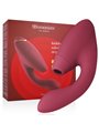 Womanizer Duo 2 - Burgundy Silicone Rabbit Clitoral Sucker Vibrator