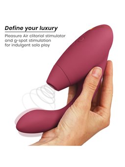 Womanizer Duo 2 - Vibratore Rabbit Succhia Clitoride in Silicone Bordeaux