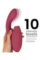 Womanizer Duo 2 - Vibratore Rabbit Succhia Clitoride in Silicone Bordeaux