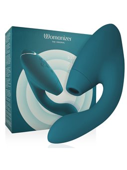 Womanizer Duo 2 - Vibratore Rabbit Succhia Clitoride in Silicone Verde