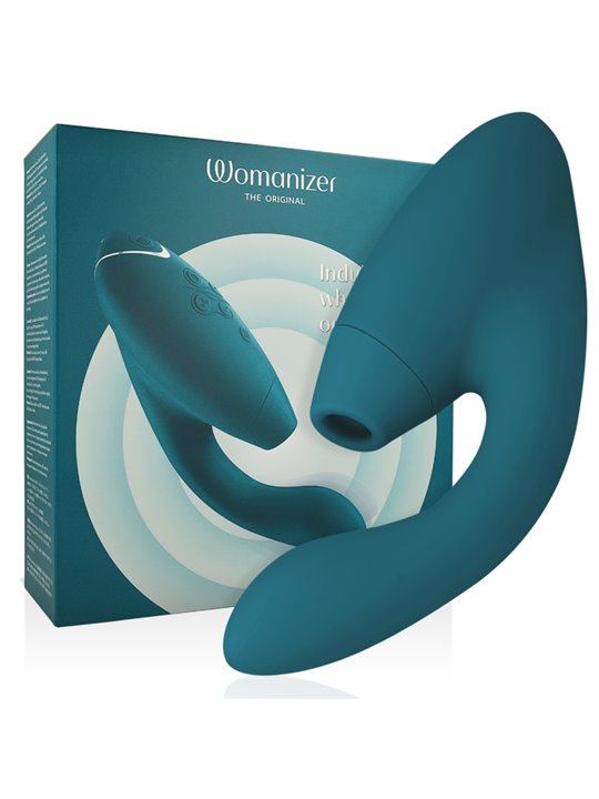 Womanizer Duo 2 - Vibratore Rabbit Succhia Clitoride in Silicone Verde