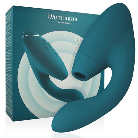 Womanizer Duo 2 - Vibratore Rabbit Succhia Clitoride in Silicone Verde