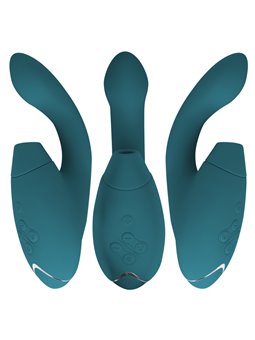 Womanizer Duo 2 - Vibratore Rabbit Succhia Clitoride in Silicone Verde