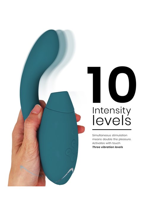 Womanizer Duo 2 - Vibratore Rabbit Succhia Clitoride in Silicone Verde