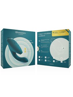 Womanizer Duo 2 - Vibratore Rabbit Succhia Clitoride in Silicone Verde