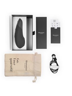 Womanizer Enhance - Black 2-in-1 Pleasure Air Clitoral Vibrator