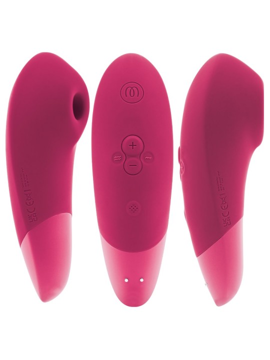 Womanizer Enhance - Vibratore Clitorideo Rosa Scuro 2 in 1 Pleasure Air
