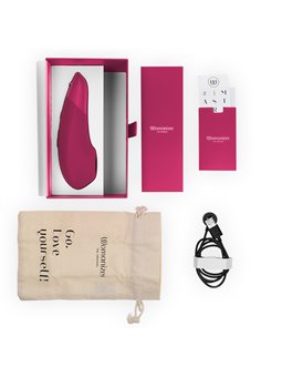 Womanizer Enhance - Dark Pink 2-in-1 Pleasure Air Clitoral Vibrator
