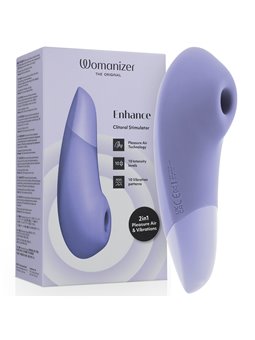 Womanizer Enhance - Vibratore Clitorideo Viola 2 in 1 Pleasure Air