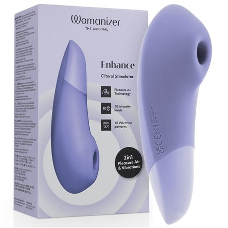 Womanizer Enhance - Vibratore Clitorideo Viola 2 in 1 Pleasure Air
