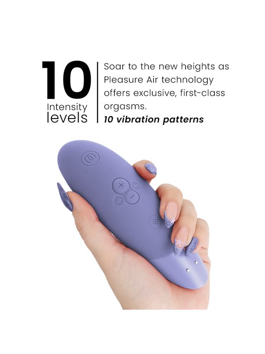 Womanizer Enhance - Vibratore Clitorideo Viola 2 in 1 Pleasure Air