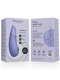 Womanizer Enhance - Vibratore Clitorideo Viola 2 in 1 Pleasure Air