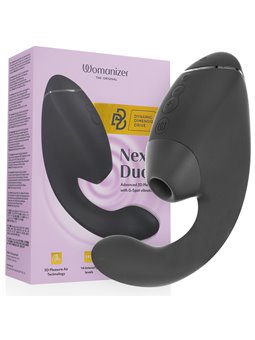 Womanizer Next Duo - Black Rabbit Clitoral Sucking Vibrator