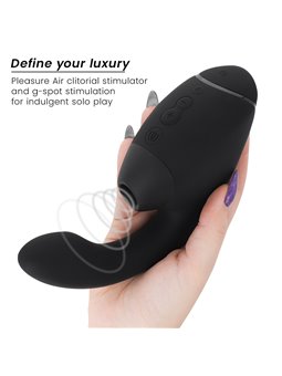 Womanizer Next Duo - Vibratore Rabbit Succhia Clitoride Nero