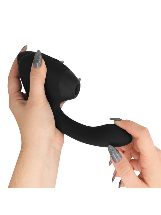 Womanizer Next Duo - Vibratore Rabbit Succhia Clitoride Nero