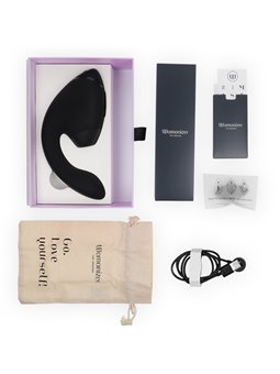 Womanizer Next Duo - Vibratore Rabbit Succhia Clitoride Nero