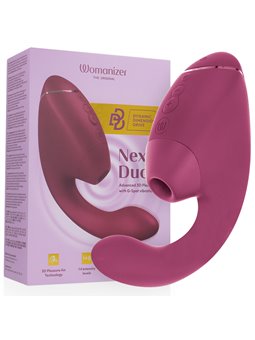 Womanizer Next Duo - Vibratore Rabbit Succhia Clitoride Rosa Scuro