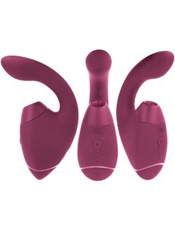 Womanizer Next Duo - Dark Pink Rabbit Clitoral Sucking Vibrator