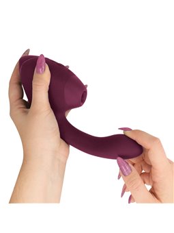 Womanizer Next Duo - Dark Pink Rabbit Clitoral Sucking Vibrator