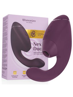 Womanizer Next Duo - Purple Rabbit Clitoral Sucking Vibrator