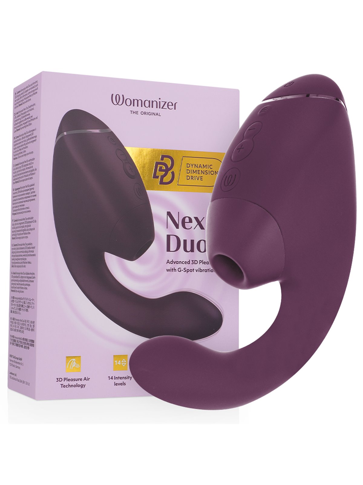 Womanizer Next Duo - Vibratore Rabbit Succhia Clitoride Viola