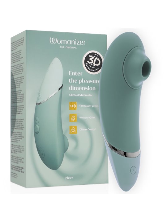 Womanizer Next - Green Silicone Clitoral Vibrator Pleasure Air
