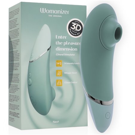 Womanizer Next - Vibratore Clitorideo in Silicone Verde Pleasure Air