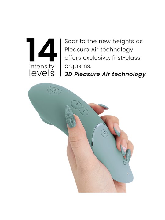 Womanizer Next - Green Silicone Clitoral Vibrator Pleasure Air